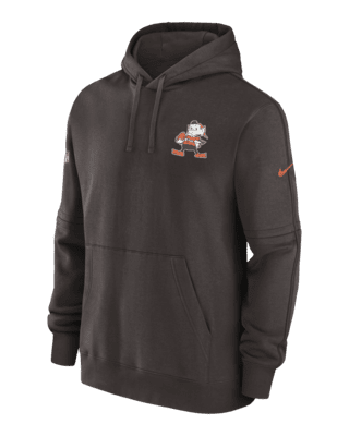 Nike Men's Cleveland Browns Sideline Throwback Brown Pullover Hoodie - Big  Apple Buddy