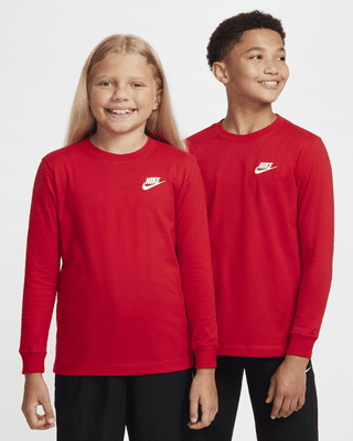 Подростковая футболка Nike Sportswear Big Kids' Long-Sleeve