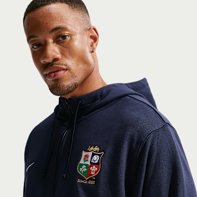 Sweat à capuche et zip Nike Club British & Irish Lions pour homme
