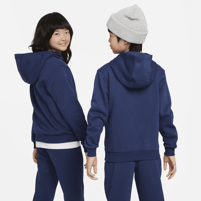 Nike Sportswear Club fleece-hettegenser til store barn