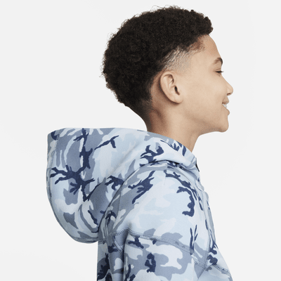 Nike Tech Fleece Sudadera con capucha y cremallera completa de camuflaje - Niño