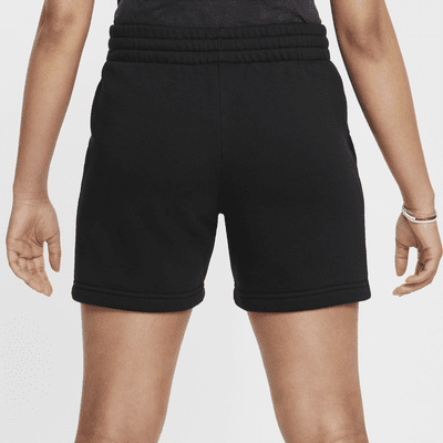 Shorts de French Terry de 5" para niña talla grande Nike Sportswear Club Fleece