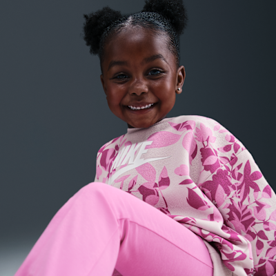 Nike Toddler Floral Camo Crew and Leggings Set