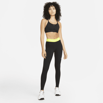 Leggings con paneles de malla de tiro medio para mujer Nike Pro