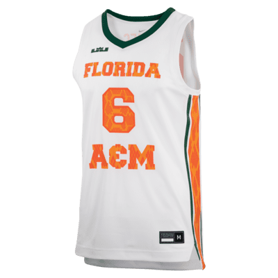 Jersey de básquetbol para hombre LeBron College (FAMU)