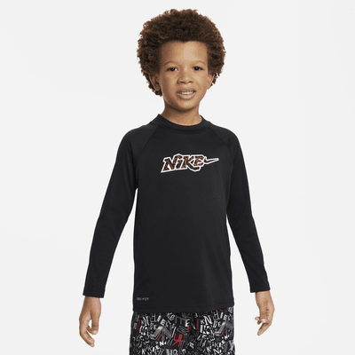 Playera de manga larga Hydroguard para niño talla pequeña Nike Swim