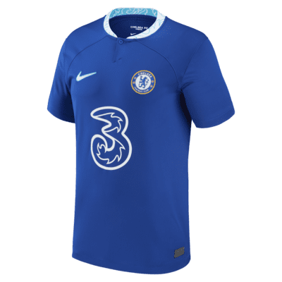 Jersey de fútbol Nike Dri-FIT para niños talla grande del Chelsea local (N'Golo Kante) 2022/23 Stadium