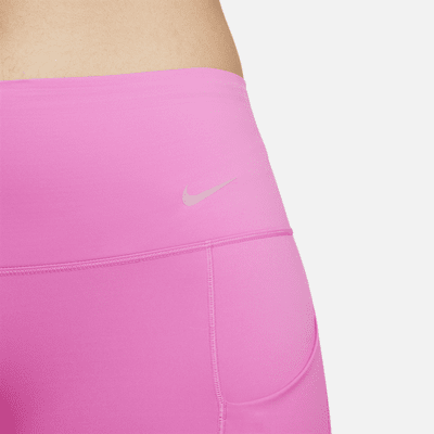 Leggings de tiro alto de 7/8 de sujeción firme con bolsillos para mujer Nike Go