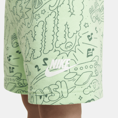 Conjunto de playera y shorts infantil Nike Sportswear Create Your Own Adventure