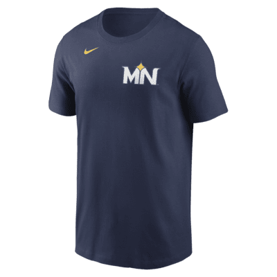 Playera Nike de la MLB para hombre Carlos Correa Minnesota Twins City Connect Fuse