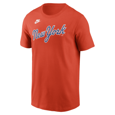 Мужская футболка New York Mets Cooperstown Wordmark