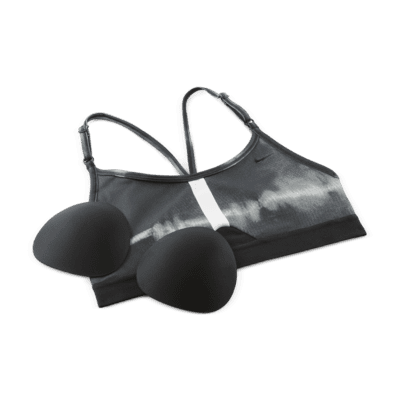 Nike Indy Women's Light-Support Padded All-Over Print Sports Bra