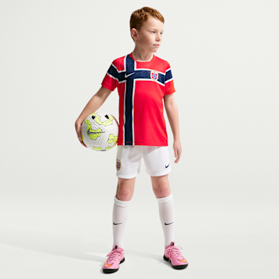 Norway 2026 Stadium Home Little Kids' Nike Soccer Replica 3-Piece Kit from Nike - $85