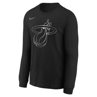 Miami Heat Courtside Big Kids' Nike NBA Boxy Long-Sleeve T-Shirt