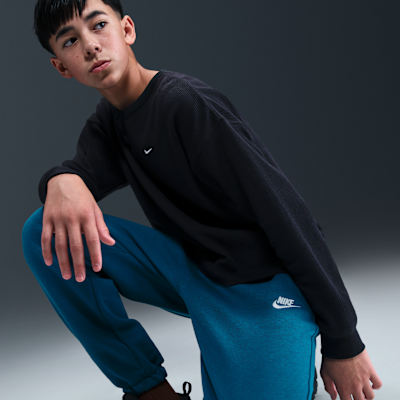 Pants holgados para niños talla grande Nike Sportswear Club Fleece