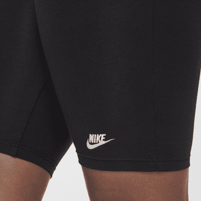 Nike Sportswear Big Kids' (Girls') High-Rise 9" Bike Shorts (Extended Size)