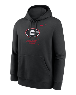 Мужское худи Georgia Club Basketball 2-Hit Nike College Pullover Hoodie для баскетбола