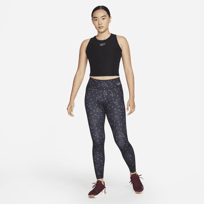 Nike One Luxe Icon Clash Women's Mid-Rise Printed Leggings