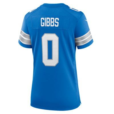 Jersey Nike de la NFL Game para mujer Jahmyr Gibbs Detroit Lions
