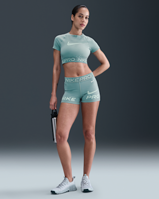 Женские шорты Nike Pro Mid-Rise 3" Biker Shorts