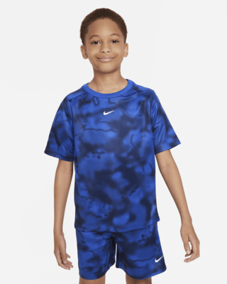 Детские  Nike Dri-FIT Multi+ Big Kids' (Boys') Printed Training Top для тренировок