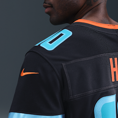 Jersey Nike Dri-FIT de la NFL Limited para hombre Tyreek Hill Miami Dolphins Rivalries Collection