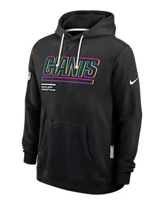 Мужское худи New York Giants Crucial Catch Sideline Nike Dri-FIT NFL Pullover Hoodie