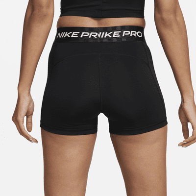 Short de training taille mi-basse à motif 8 cm Nike Pro Dri-FIT pour femme