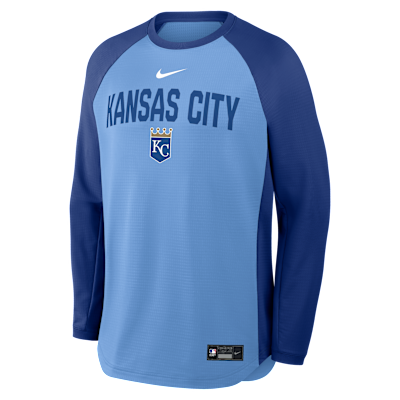 Kansas City Royals Authentic Collection Men's Nike Dri-FIT Pullover Crew from Nike - $84