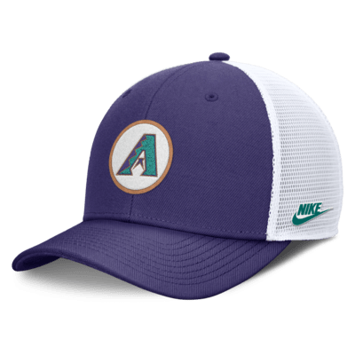 Gorra de rejilla Nike Dri-FIT de la MLB ajustable para hombre Arizona Diamondbacks Cooperstown Rise