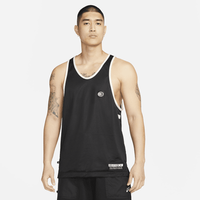 Nike Men's Dri-Fit Mesh Basketball Jersey White Size Medium