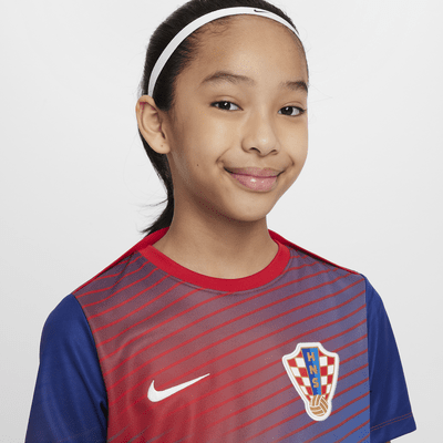 Kroatië Academy Pro Nike Dri-FIT voetbaltop met korte mouwen voor kids