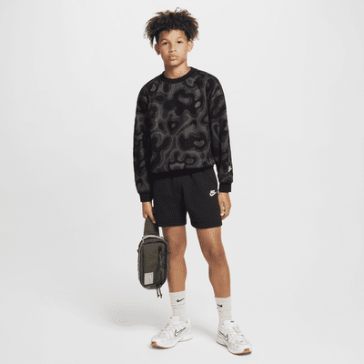 Nike Sportswear Big Kids' Oversized Fleece Crew-Neck Sweatshirt