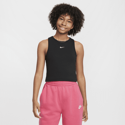 Nike Sportswear geribde tanktop voor meisjes