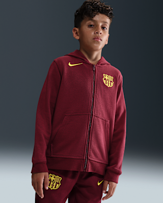 Детское худи FC Barcelona Club Fourth Big Kids' (Boys') Nike Soccer Full-Zip Hoodie