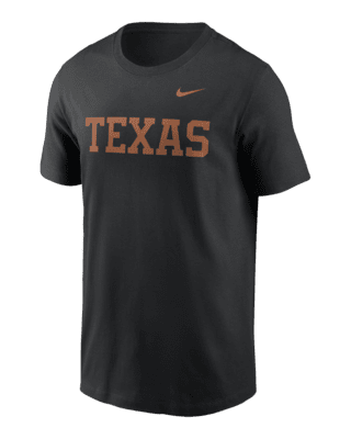 Мужская футболка Texas Longhorns Primetime Evergreen Wordmark Nike College