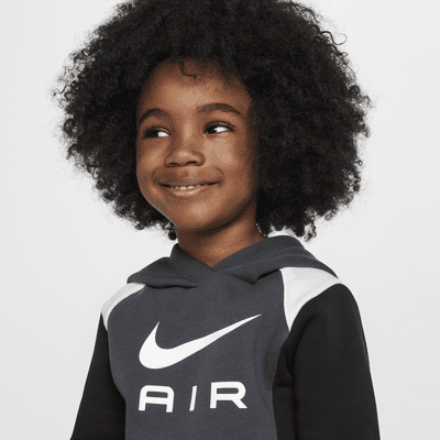 Conjunto de sudadera sin cierre y pants de tejido Fleece tamaño infantil Nike Air