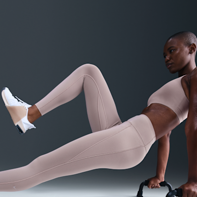 Nike Universa Women's High-Waisted 7/8 Leggings with No Front Seam