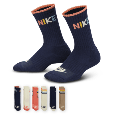 Nike Powder Play Little Kids' Crew Socks (6 Pairs)