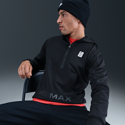 Nike Sportswear Air Max-fleecehættetrøje med 1/2-lynlås til mænd