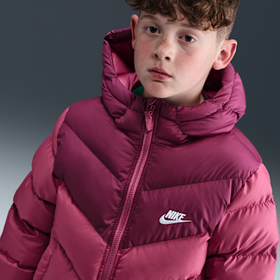 Chamarra acolchada Therma-FIT holgada para niños talla grande Nike Sportswear All Day Play