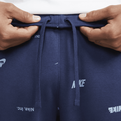 Nike Club Fleece Men's Brushed-Back All-Over Print Joggers. Nike RO