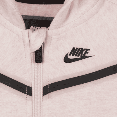 Kojenecké dupačky Nike Sportswear Tech Fleece se zipem po celé délce (0–9 měsíců)