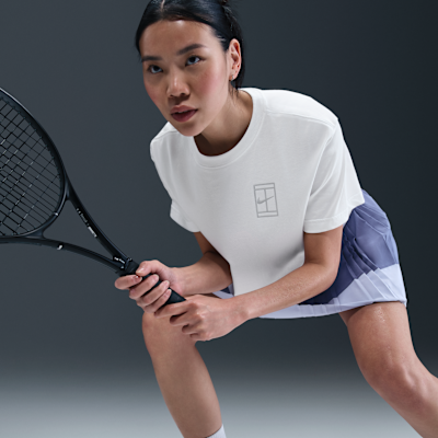 Nike Slam Women's Dri-FIT Short-Sleeve Cropped Tennis T-Shirt
