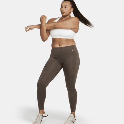 Nike Go Leggings in voller Länge mit starkem Halt, mittelhohem Bund und Taschen für Damen