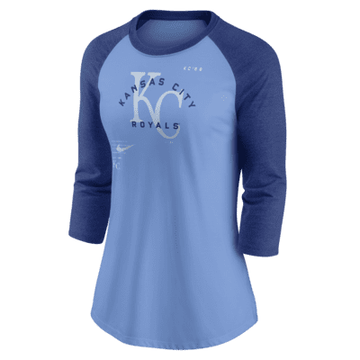 Nike Kansas City Royals Women's Armed Forces Tri-Blend V-Neck T-shirt