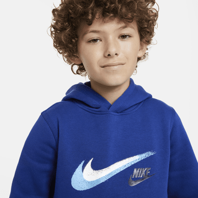 Nike Sportswear Older Kids' (Boys') Fleece Pullover Graphic Hoodie