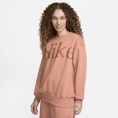 Sudadera oversized de cuello redondo con logo para mujer Nike Sportswear Phoenix Fleece