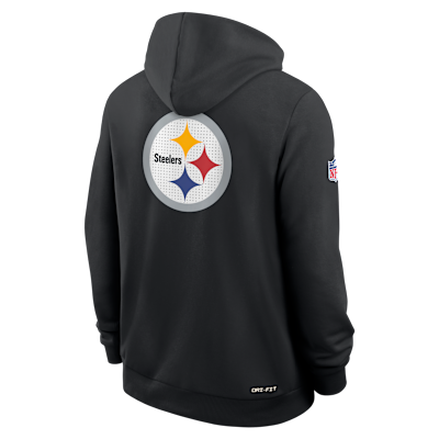 Sudadera con gorro Nike Dri-FIT de la NFL de cierre completo para hombre Pittsburgh Steelers Utility Player Sideline