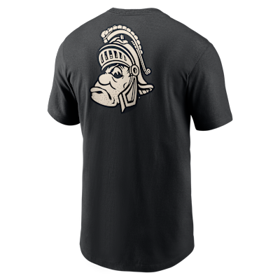 Playera universitaria Nike para hombre Michigan State 2-Hit